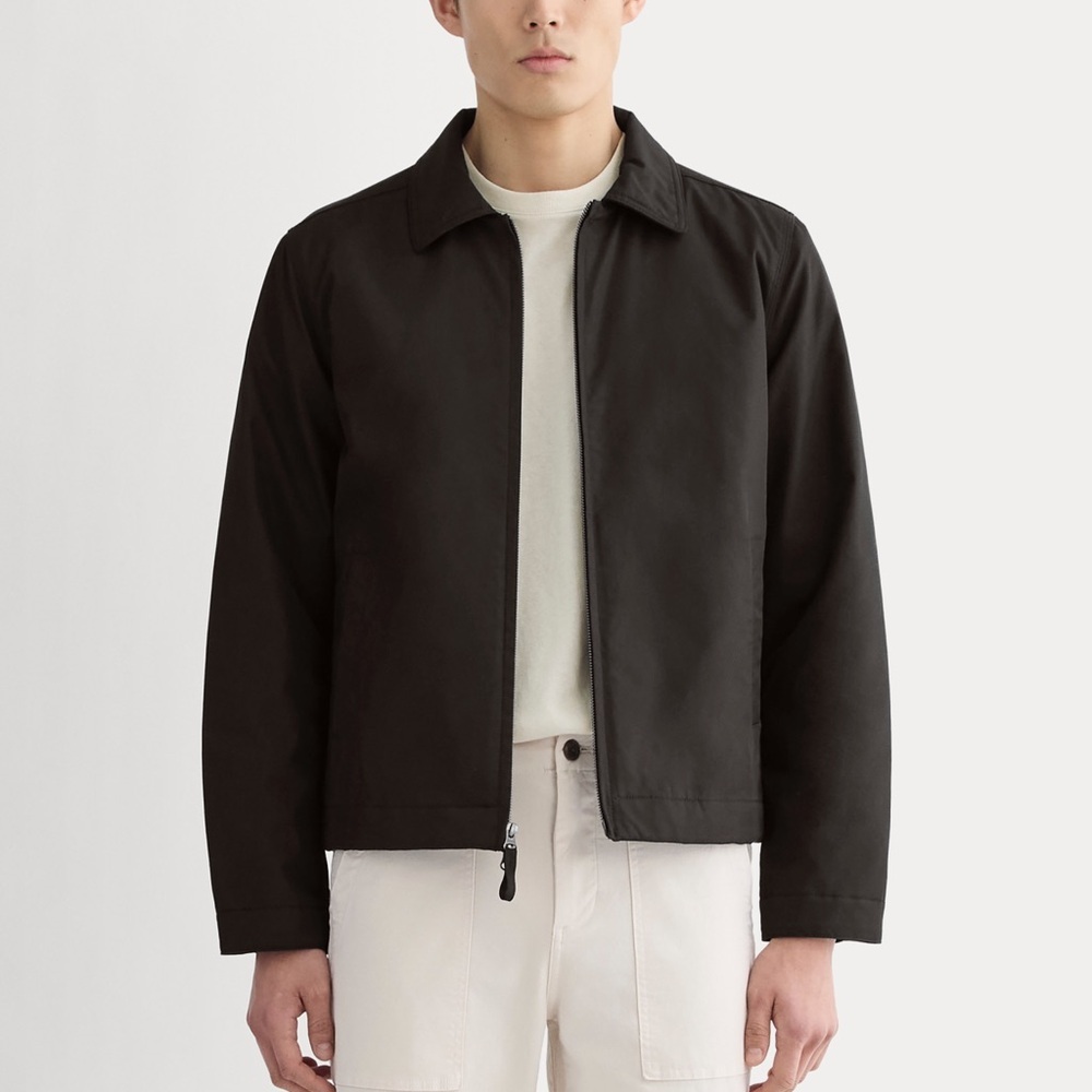 NWT EVERLANE Men’s The Filled Harrington Jacket - Med - Cotton Blended - Picture 1 of 15